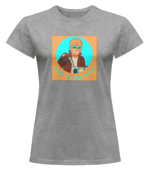 Bluzka damska z naszywką Ride to the wild