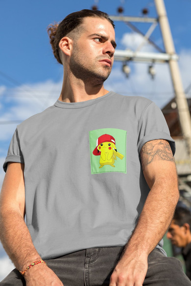 Koszulka z kieszonką PIKACHU