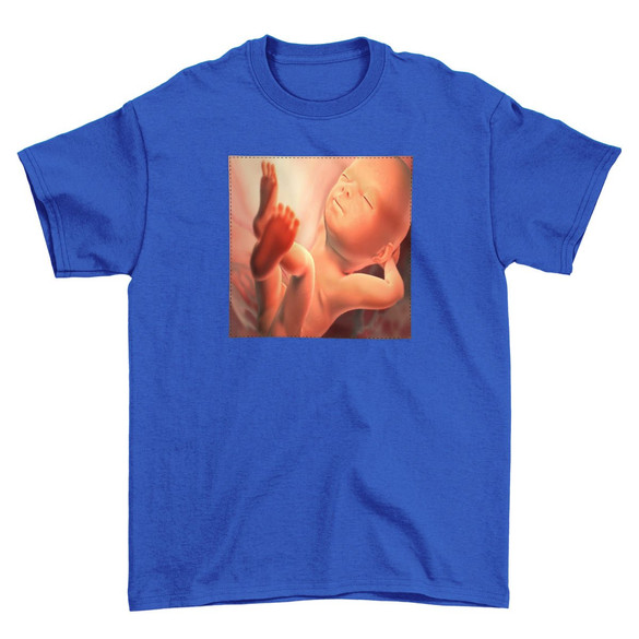 Koszulka z naszywką Płód 01