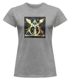 Bluzka damska z naszywką Harry Potter insygnia