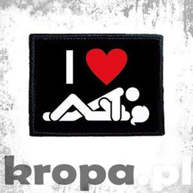 Naszywka I LOVE SEX