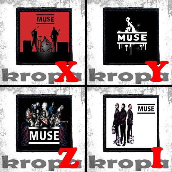 Naszywka MUSE 10 x 10 cm  Dużo Wzorów!