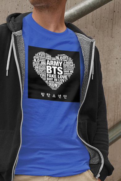 Koszulka z naszywką BTS Army