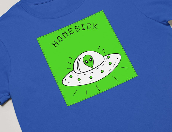 Koszulka z naszywką Homesick