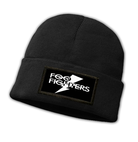 Czapka zimowa z naszywką FOO FIGHTERS