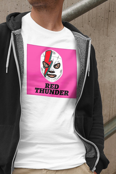 Koszulka z naszywką Red Thunder