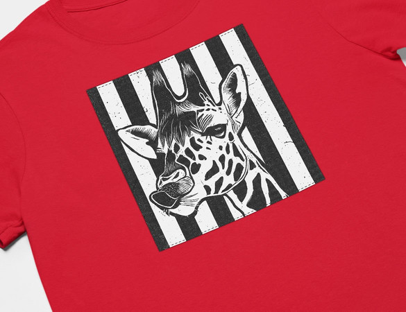 Koszulka z naszywką Giraffe/ żyrafa