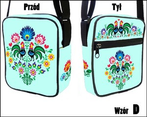 Torba Listonoszka WZORY ŁOWICKIE- OUTLET