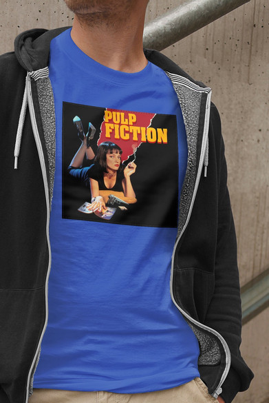 Koszulka z naszywką Pulp Fiction Poster