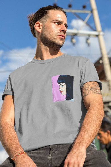 Koszulka z kieszonką PULP FICTION MIA