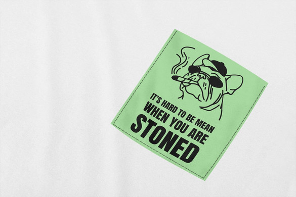 Koszulka z kieszonką IT'S HARD TO BE MEAN