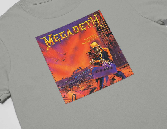 Koszulka z naszywką Megadeth Peace sells