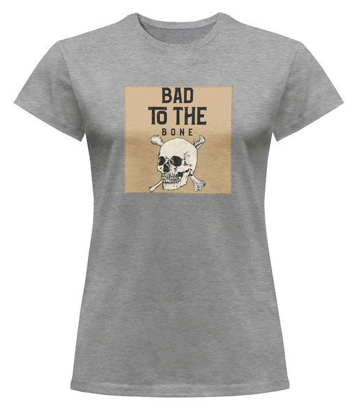 Bluzka damska z naszywką Skull : Bad to the...