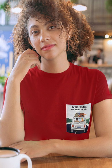 Koszulka z kieszonką ZBIERAM NA MALUCHA