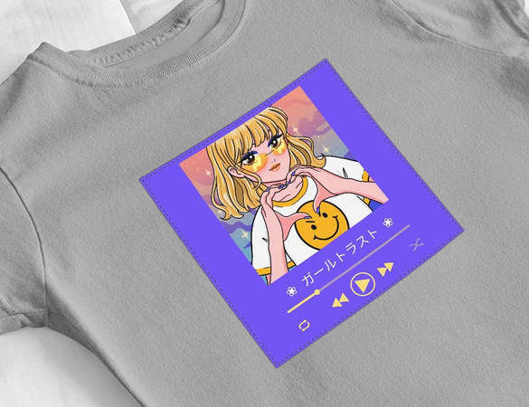 Bluzka damska z naszywką Music window