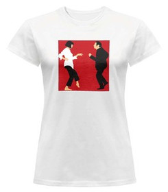 Bluzka damska z naszywką Pulp Fiction Dance
