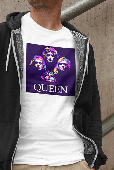 Koszulka z naszywką Queen Bohemian R.Violet