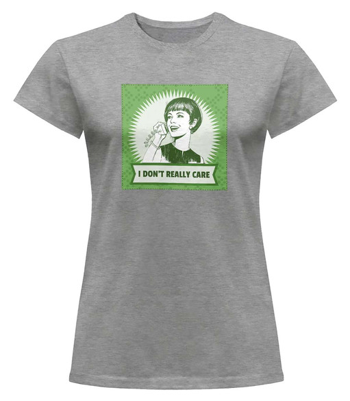 Bluzka damska z naszywką I don't really care