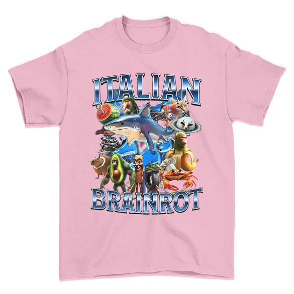 Koszulka Italian Brainrot Ekipa większa Stworków włoskich brainrotów