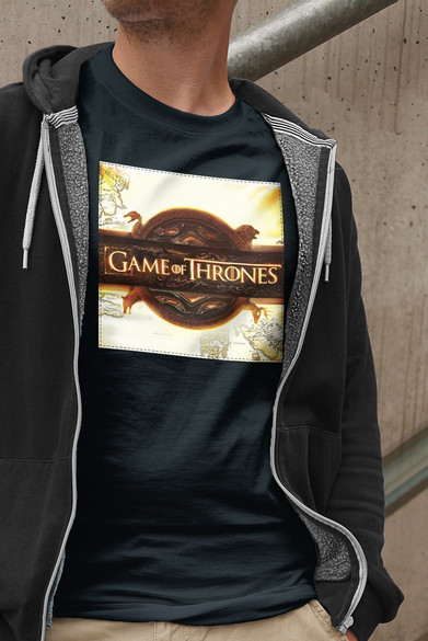 Koszulka z naszywką Game of Thrones logo