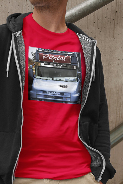 Koszulka z naszywką Scania car