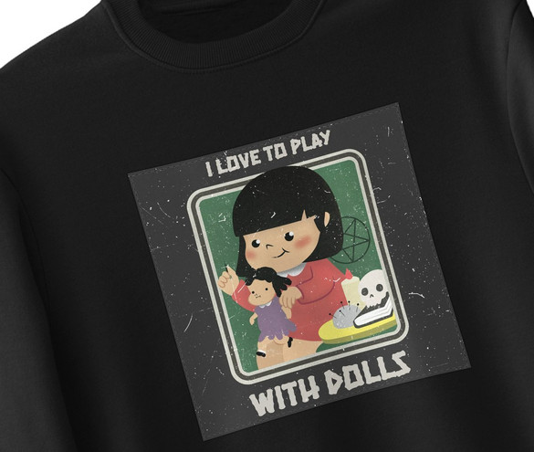 Bluza z naszywką I love to play...