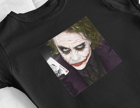 Bluzka damska z naszywką Joker Heath Ledger