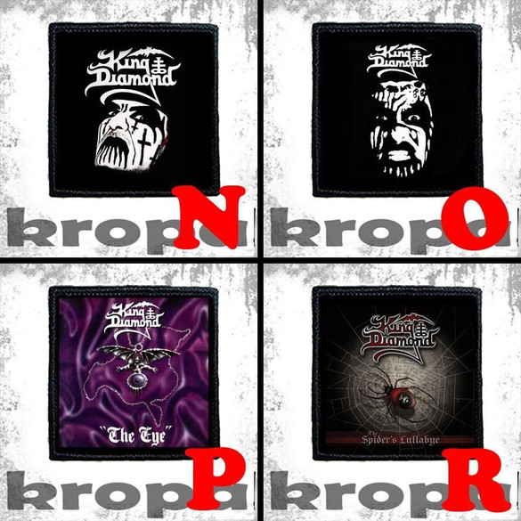 Naszywka KING DIAMOND 10 x 10 cm Dużo Wzorów!