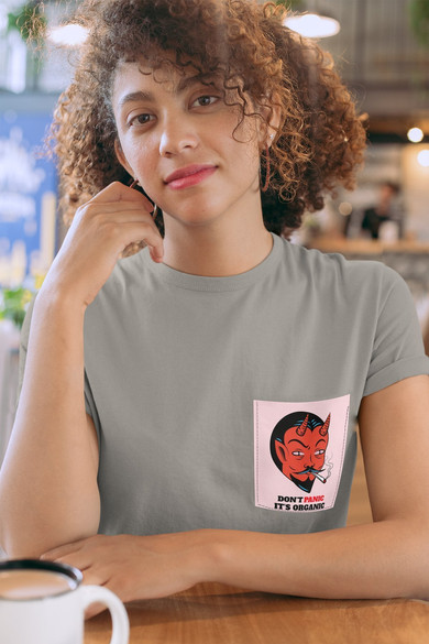 Koszulka z kieszonką DONT PANIC IT'S ORGANIC