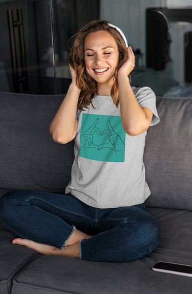 Bluzka damska z naszywką Serce