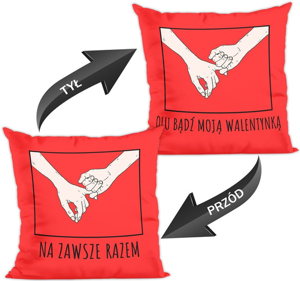 Poduszka na Walentynki DODAJ NAPIS