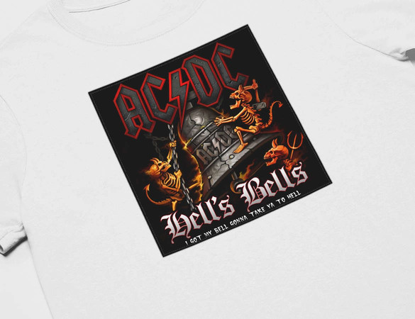 Koszulka z naszywką AC/DC Hells Bells