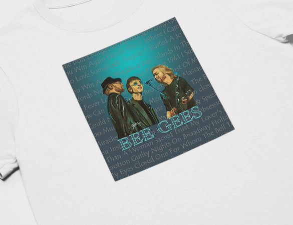Koszulka z naszywką  Bee Gees  01