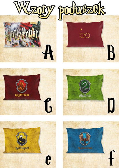 HARRY POTTER Poduszka + Kubek + Imię Gratis ZESTAW