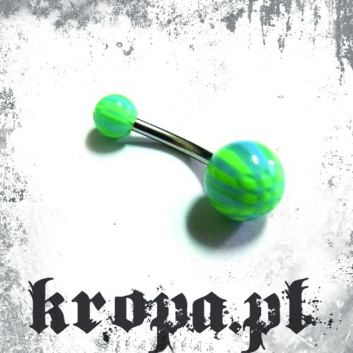 Banan do pępka - akrylowe kulki 06