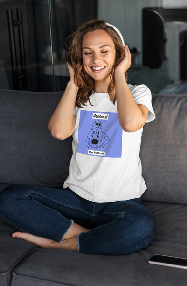 Bluzka damska z naszywką Member of the Wolfpack