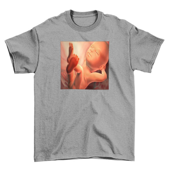 Koszulka z naszywką Płód 01