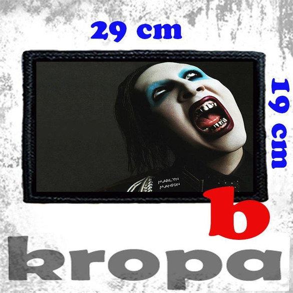 Naszywka duża na ubranie MARILYN MANSON
