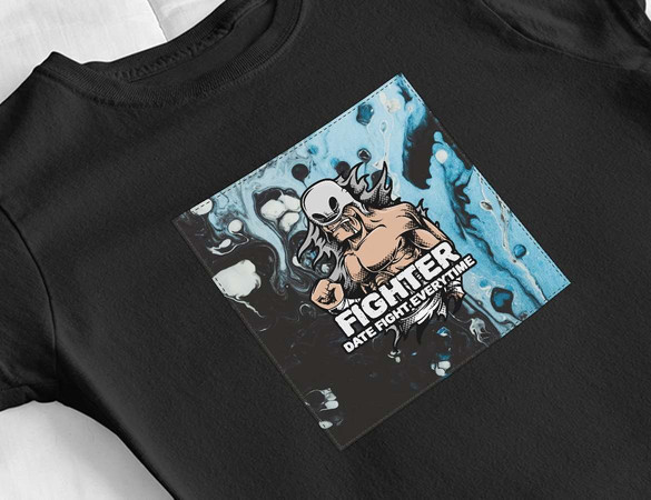 Bluzka damska z naszywką FIGHTER