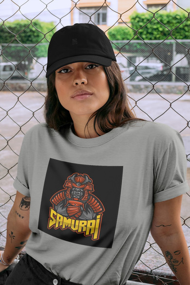 Koszulka z naszywką SAMURAJ