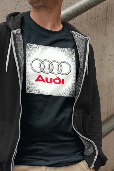 Koszulka z naszywką Audi 02