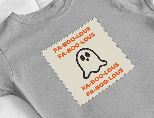 Bluzka damska z naszywką FA-BOO-LOUS