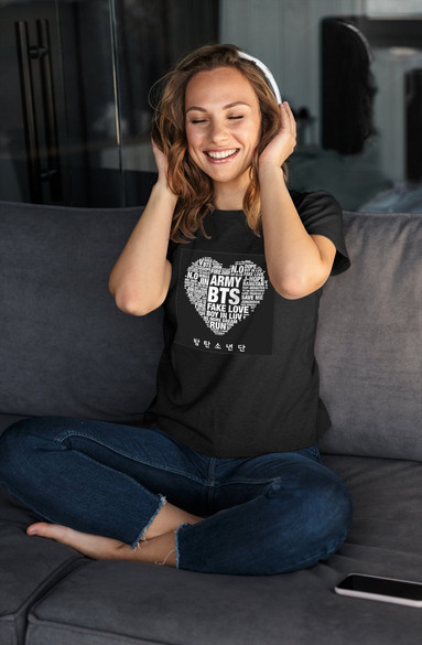 Bluzka damska z naszywką BTS Army