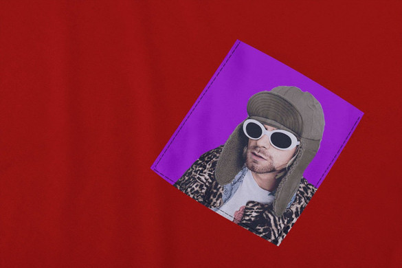 Koszulka z kieszonką KURT COBAIN