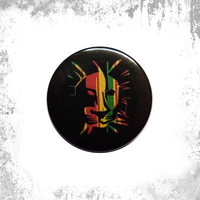 Przypinka LION RASTA 02