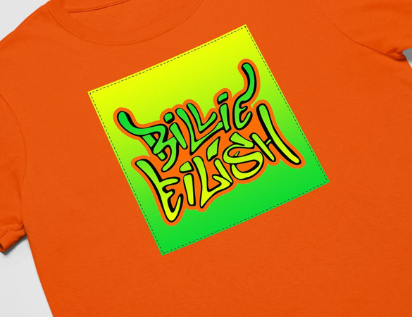 Koszulka z naszywką Billie Eilish 05