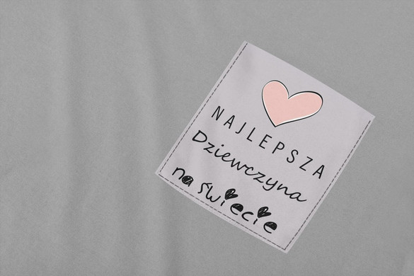 Koszulka z kieszonką NAJLEPSZA DZIEWCZYNA