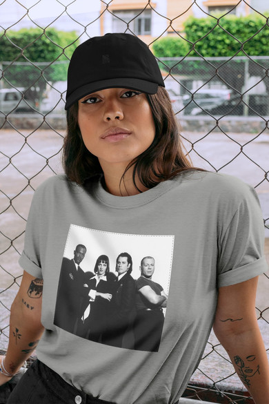 Koszulka z naszywką Pulp Fiction Squad 01