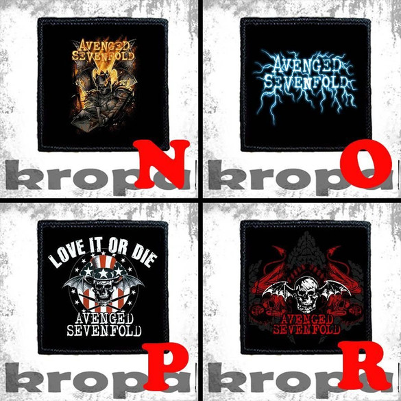 Naszywka AVENGED SEVENFOLD 10 x 10 cm  Dużo Wzorów
