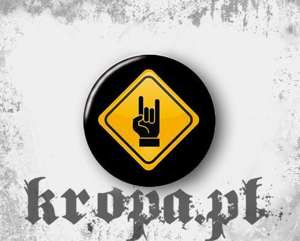 Przypinka CAUTION! METAL MANIAC IS HERE